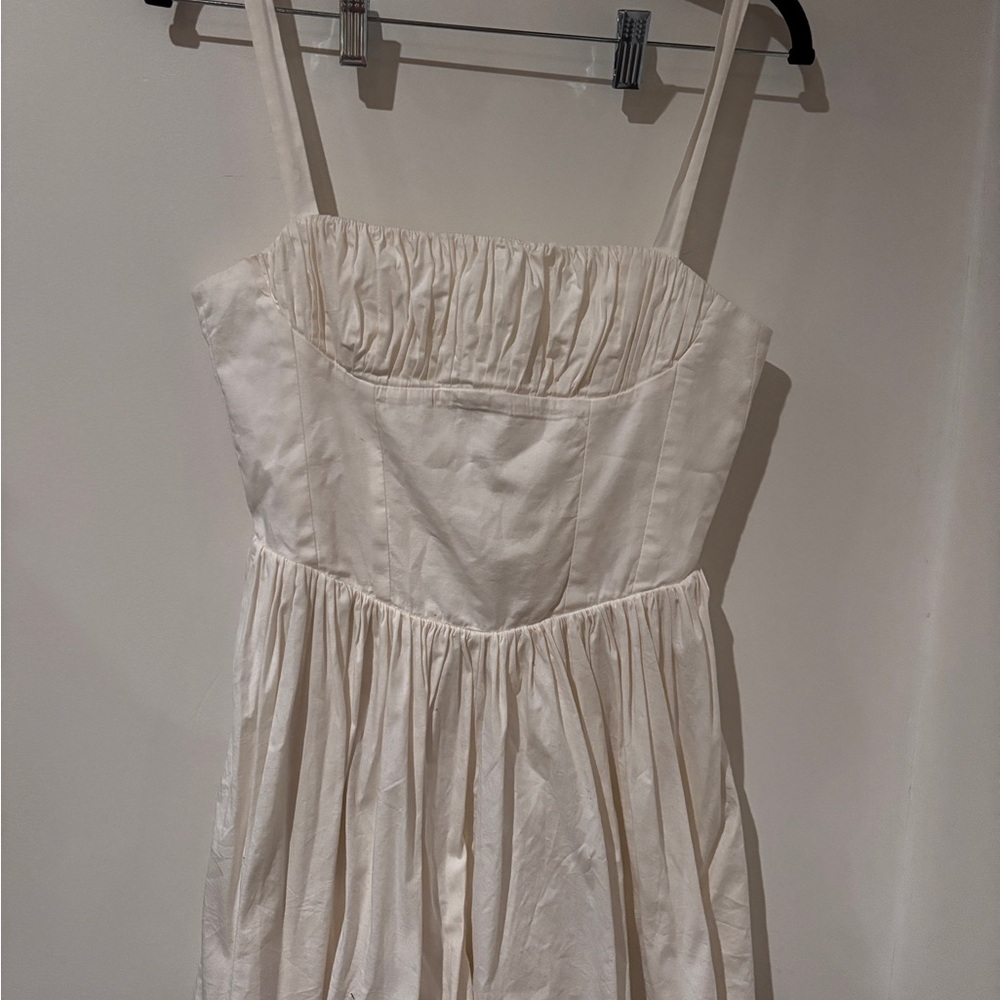 Zara Cream Fabric with Label Detail